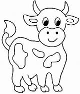 Cow Colorir Vaquinha Desenhos Vaca Cows Animal Seç Poplembrancinhas sketch template