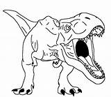 Rex Dinosaurios sketch template
