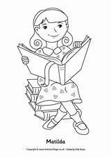 Matilda Colouring Roald Dahl Coloring Pages Peach Giant James Drawing Template Activityvillage Sheets Book Characters Books Color Wormwood Medicine Marvellous sketch template