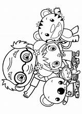 Kai Lan Ni Hao Characters Coloring Pages Categories sketch template