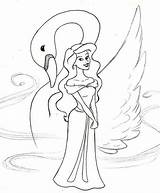 Swan Princess Coloring Pages Lake Colouring Color Drawing Getcolorings Disney Getdrawings Library Clipart Popular Printable sketch template