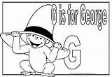 George Curious Coloring Pages Printable Everfreecoloring sketch template