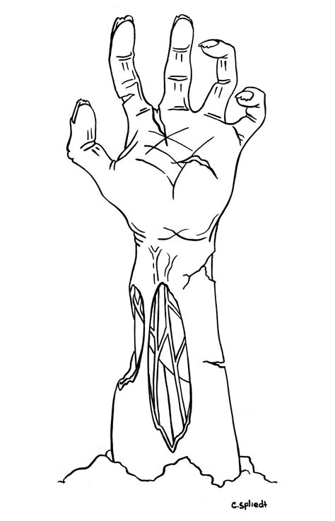 draw hands zombie hand zombie drawings