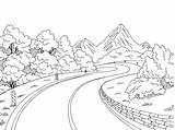 Mountain Illustrations sketch template