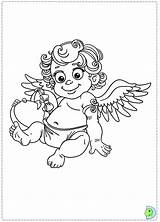 Coloring Dinokids Angel Colouring Close Print sketch template