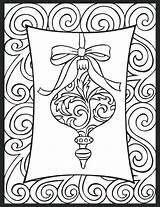 Winter Coloring Pages Adults Ornaments sketch template