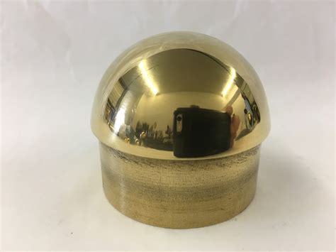 Brassfinders Polished Brass Domed End Cap 2in