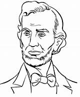 Coloring Lincoln Pages Abraham sketch template