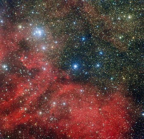 star cluster ngc    surroundings eso