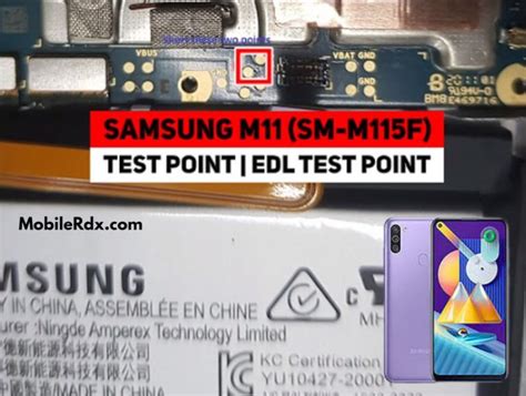 samsung galaxy  mf test point reboot  edl mode