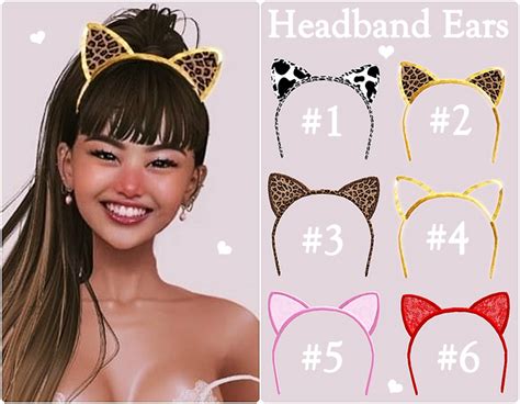 Second Life Marketplace Headband Ears Cow Stamp 1