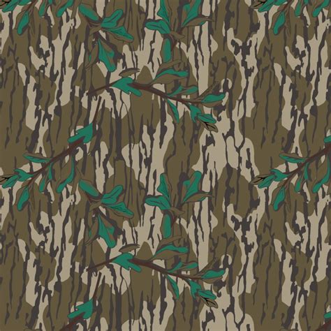 mossy oak bottomland greenleaf camouflage pattern crew