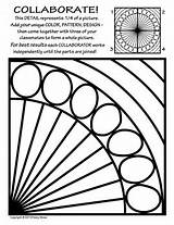 Collaborative Symmetry Radial sketch template
