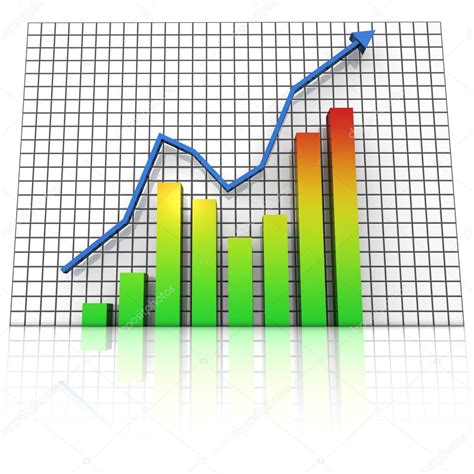 business statistics graph rising stock photo  rottenman