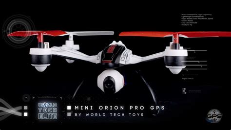 mini orion pro  gps camera drone  world tech elite youtube