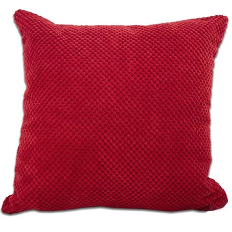 soft chenille spot red cushion cover cushion pasx uk red cushion