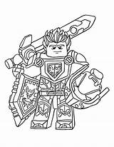 Lego Coloring Nexo Pages Knight Knights Printable Kids Getcolorings sketch template