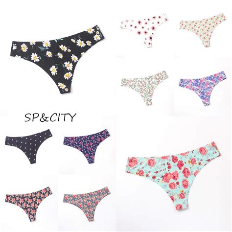 2020 spandcity floral print seamless briefs fashion sexy