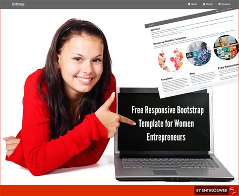 responsive bootstrap template  women entheosweb