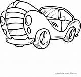 Coloring Pages Car Color Printable Transportation Cars Kids Sheets Book Found sketch template