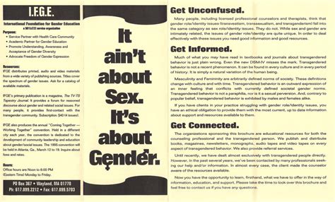 it ain t about sex it s about gender digital transgender archive