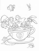 Coloring Pages Disney Color Alice Numbers Wonderland Da Colorare Printable Disegni Book Getcolorings Visita sketch template