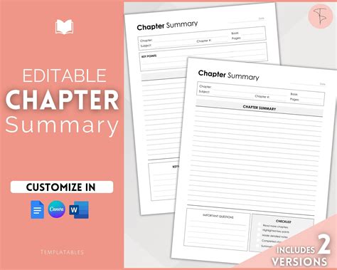 study outline template chapter outline template