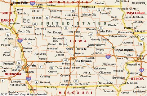 Iowa Map And Map Of Iowa Mappoint State Map Gallery