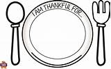 Placemat Thankful sketch template