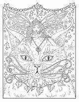 Fairies Pixies Kleurplaten Volwassenen Katten Gargoyles Draken Boek Waterspuwers Feeen Thema sketch template
