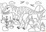 Giganotosaurus Indoraptor Kleurplaten Printen Jurassic Tyranozaur Kolorowanka Drukuj sketch template