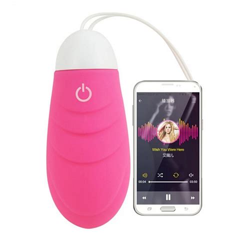 bluetooth wireless app controlled vibrator jump egg covered smart love