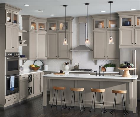 gray kitchen  laminate cabinets aristokraft