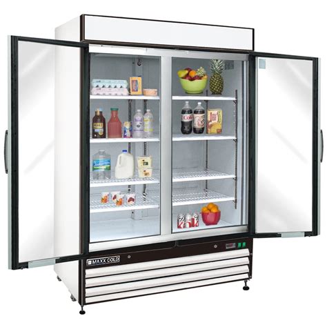 maxx cold mxm rhc merchandiser refrigerator  standing plant based pros