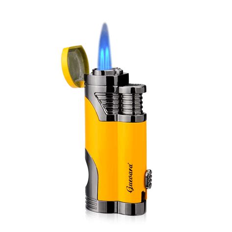 cigar torch butane lighters fuel refillable lighter  punch cutter  set  jet strong flame