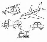 Transportation Template Toddlers Preschoolers sketch template