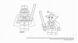 Vader Darth Coloring Lego Pages Wars Star Part sketch template