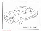 Ghia Karmann Jetta Fusca Gromow sketch template