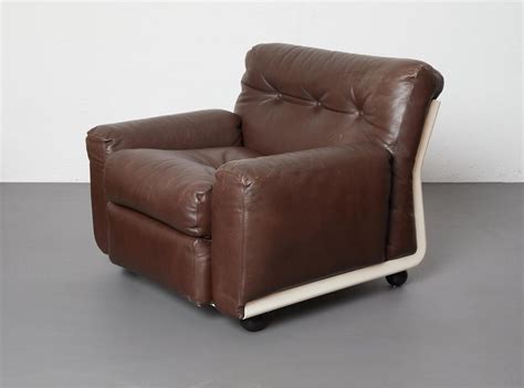 rare leather armchair model amanta  mario bellini  cb italia   stdibs