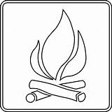 Campfire Cliparts Pit Campfires Signal Smoke Usf sketch template