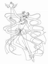 Sailor Cosmos Lineart sketch template
