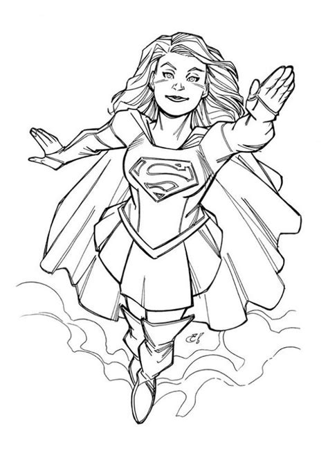 flash supergirl coloring pages superhero coloring pages superhero