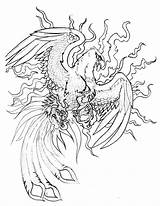 Coloring Griffin Griffon sketch template