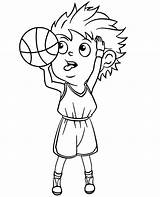 Basketball Koszykarz Rzut Kolorowanka Kolorowanki Topcoloringpages sketch template