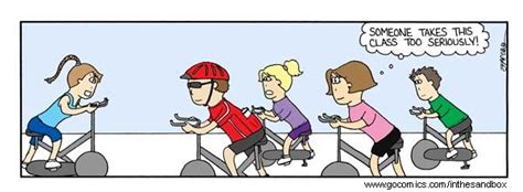 During Spin Class Laughing Is Probably The Activity You