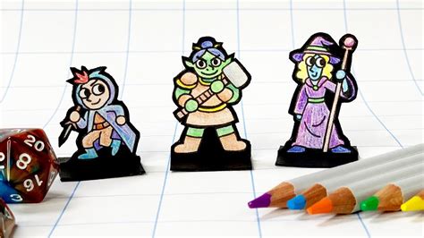 dd paper miniatures   computer youtube