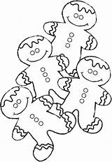 Gingerbread Coloring Pages Man Christmas Printable Color Boy Cookie Family Ginger Men Kids Girl Three Story Bears Cookies Colouring Drawing sketch template