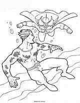 Aquaman Kids Coloring Pages Fun sketch template