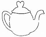 Coloring Teapot Sheets Kids Today sketch template