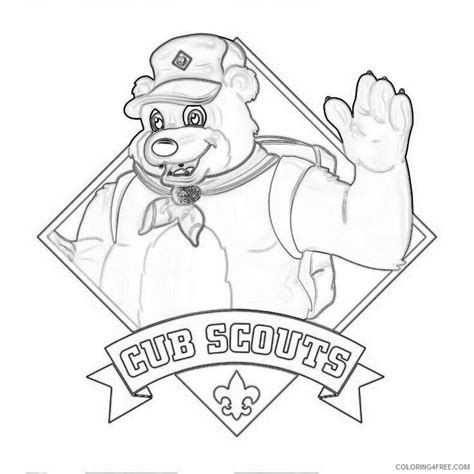 cub scouts bear cubs pinterest vreqw coloring coloringfreecom